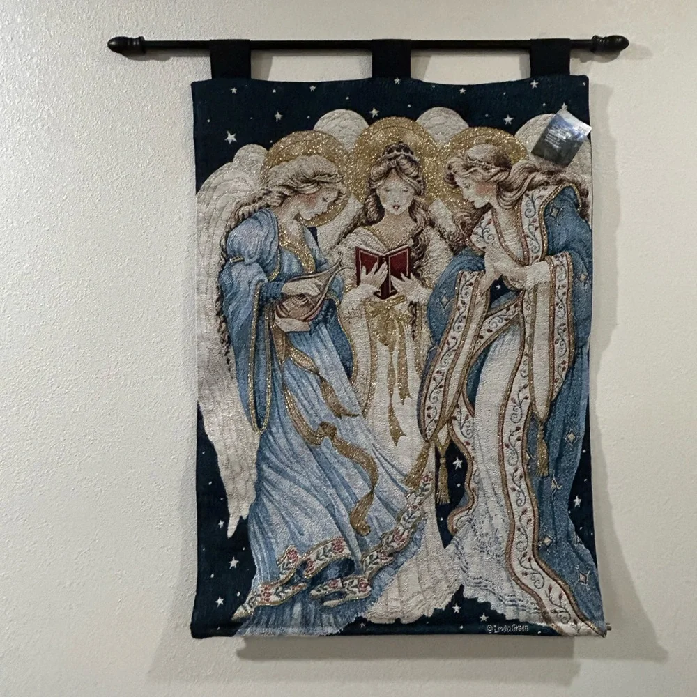 Elegant Angel Tapestry Wall Hanging